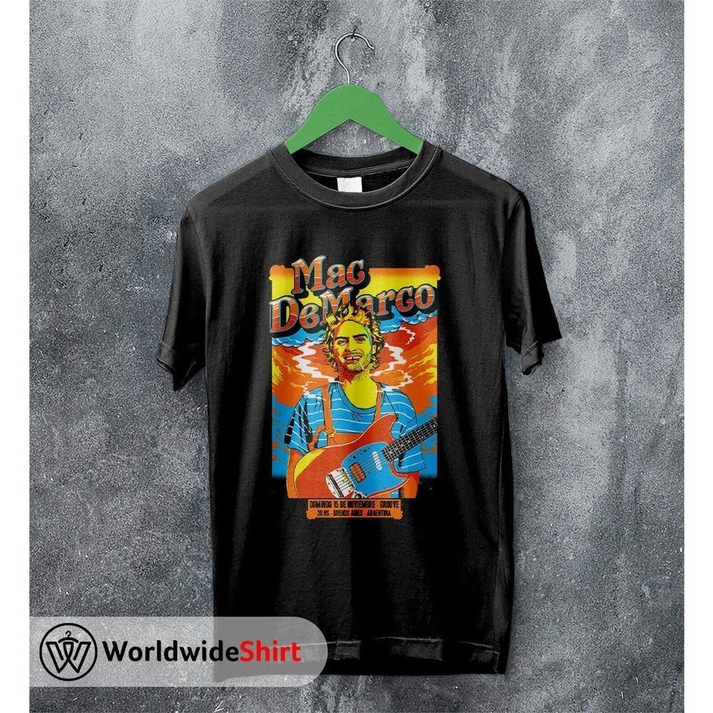 Mac DeMarco Tour Poster Indie Rock Music Graphic Fan Art Album T-Shirt